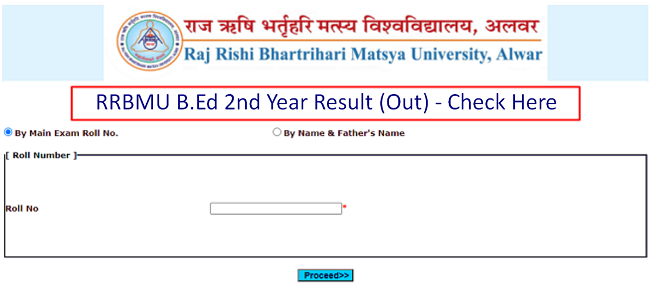 Matsya University B Ed Nd Year Result Link Check