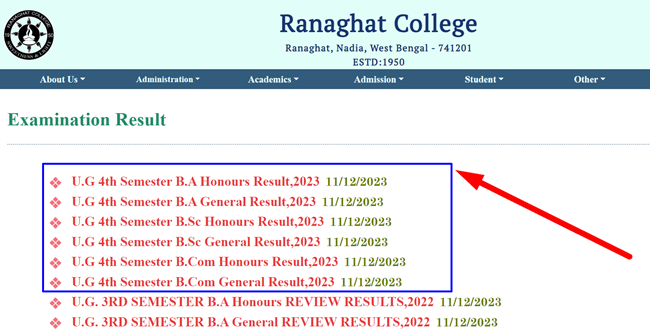 Kalyani University 4th Sem Result 2023 Link OUT 11 Dec BA BSc BCom