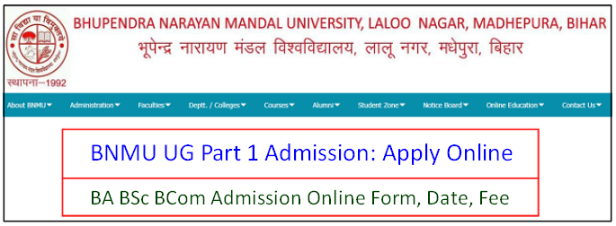 Bnmu Ug Admission 2024 28 शुरू Apply Online Ba Bsc Bcom Admission Date