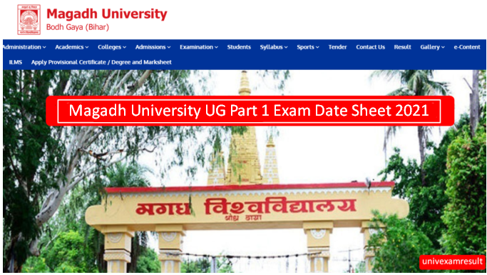 Magadh University Ug Part 1 Exam Date 2022 Out Pdf Ba Bsc Bcom Exam