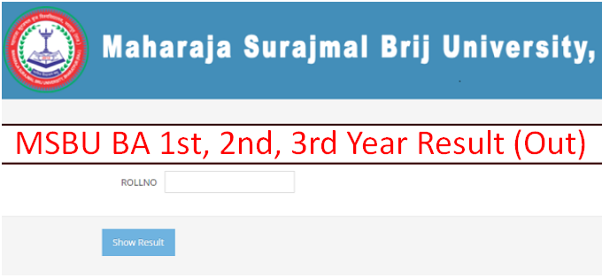 Brij University Result 2024 लिंक जारी BA 1st 2nd 3rd Year (Out), MSBU ...