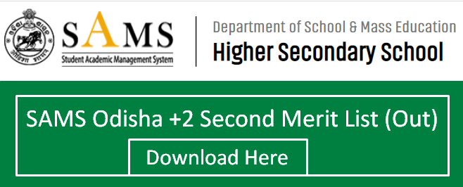 SAMS Odisha +2 Second Merit List 2022 Download (Link), Odisha 2nd ...