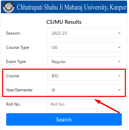 CSJMU B.Sc 3rd Year Result 2023 रिजल्ट जारी BSc Final (Link), Kanpur