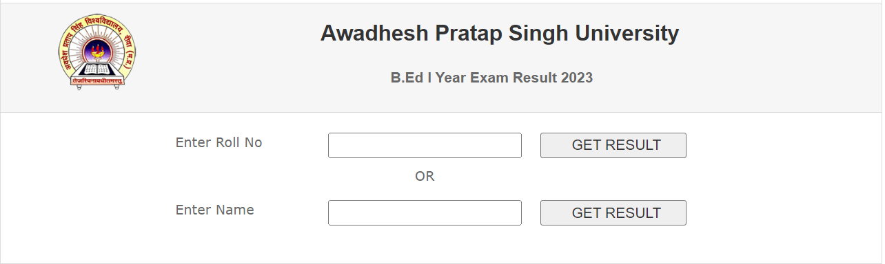 APSU B.Ed 1st Year Result 2024 जारी यहाँ Link, Apsurewa.ac.in BEd ...