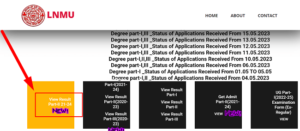 LNMU Part 2 Result 2024 रिजल्ट जारी Link (2022-25), Download BA BSc ...